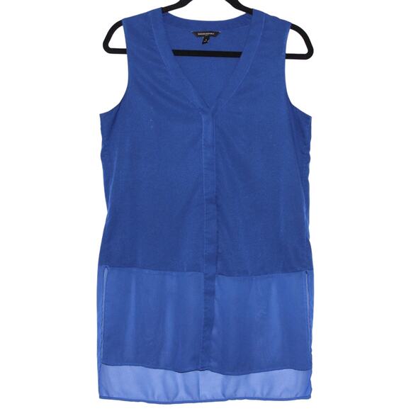 Banana Republic Blue Sleeveless Blouse Size Small - Picture 1 of 4